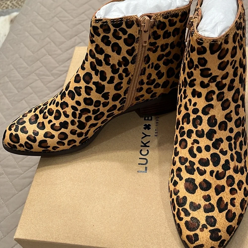Lucky Brand Lenree2 Calf Hair Bootie / Size 6/ NIB